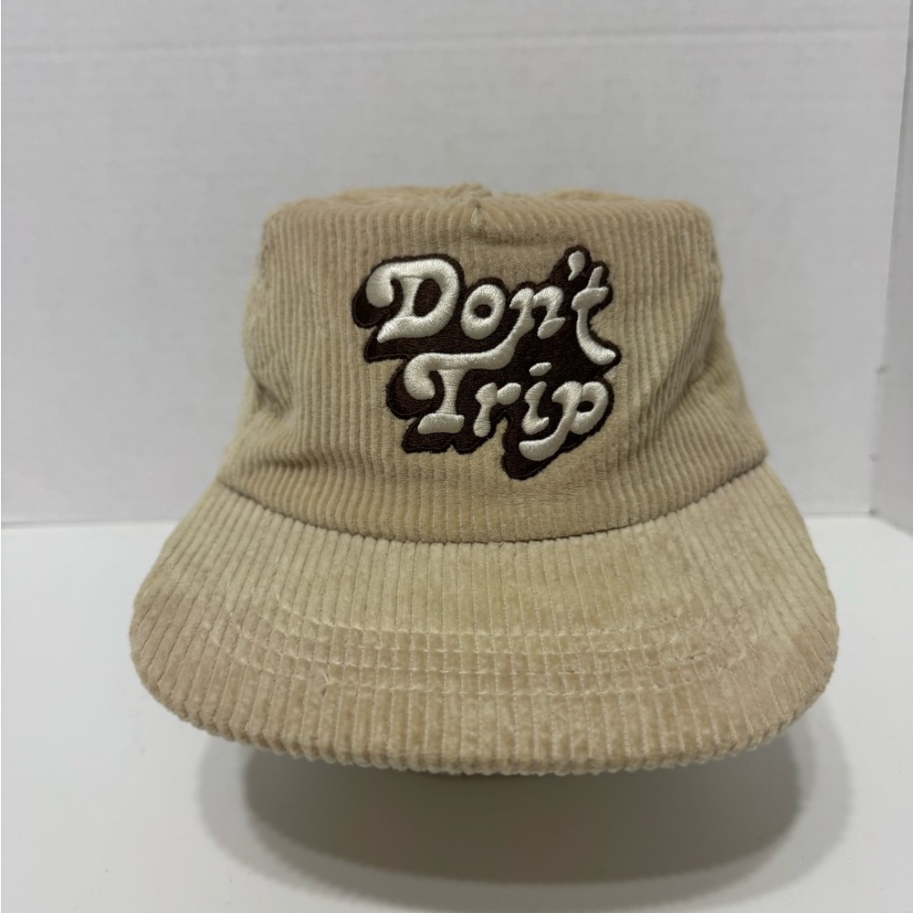 Don't Trip Corduroy Bucket Hat - Beige